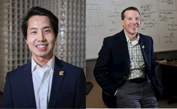 Dr. Tian Li (left) and Dr. Don Reising